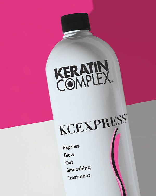 Keratin Complex product photo: a KCEXPRESS bottle from the brand's express smoothing range