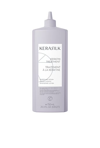 Kerasilk product photo: the Smoothing Lotion bottle from the Keratin Treatment